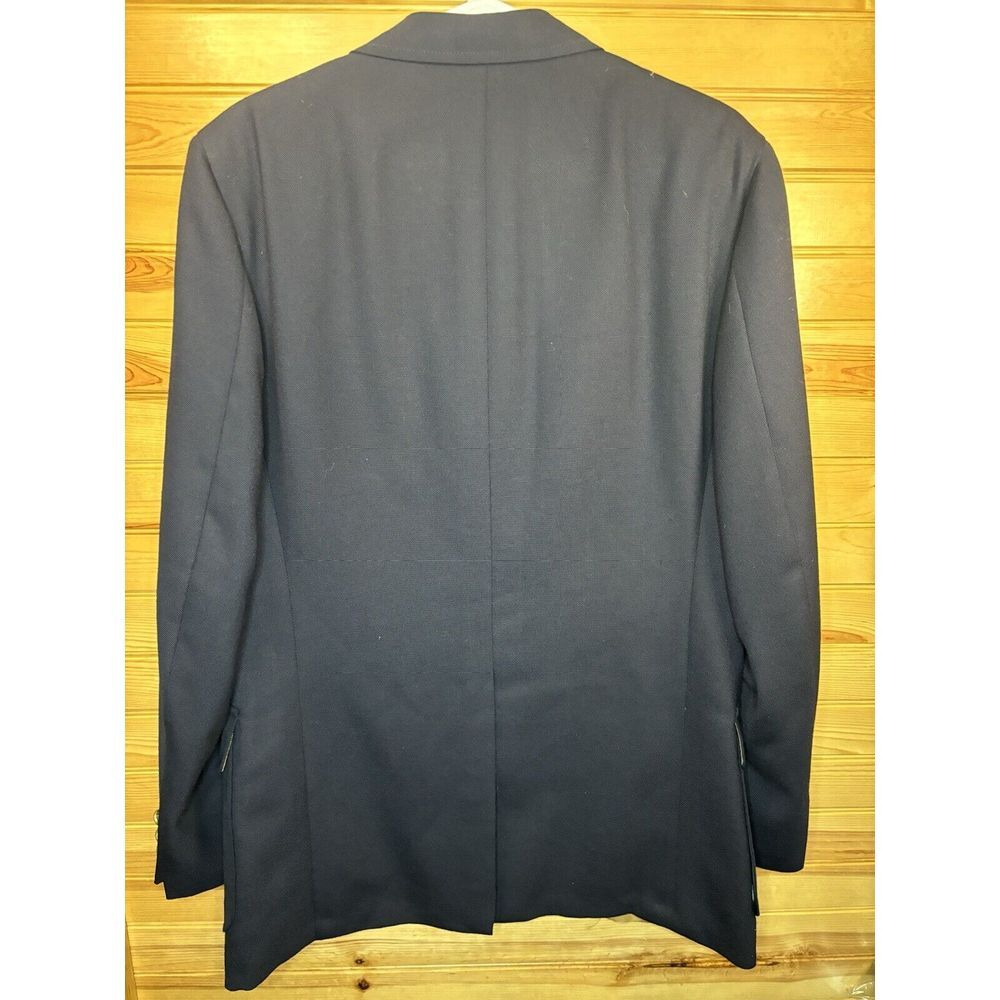 IZOD Lacoste Vintage Blue Single Breasted Two Gold‎ Buttons Blazer 42R USA Made - Picture 3 of 9